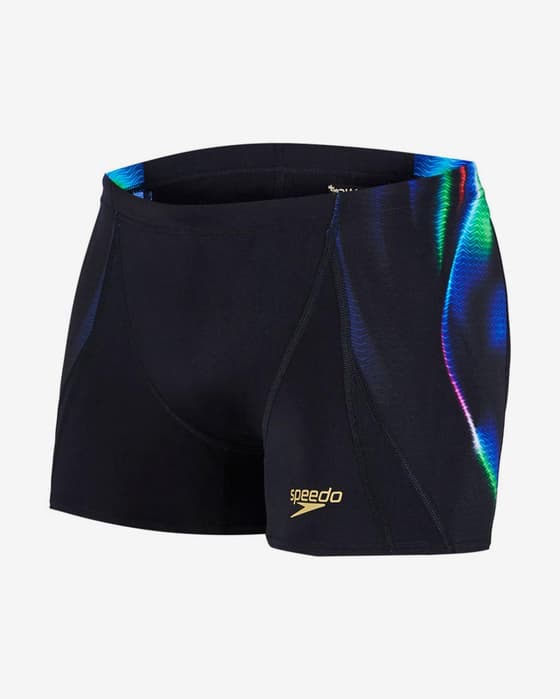 Maillot de bain Speedo Endurance+ X Placement Digital V Aquashort noir vert bleu