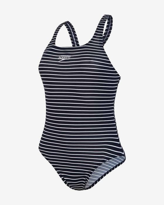 Maillot de bain Speedo Endurance+ Printed Medalist bleu blanc femme