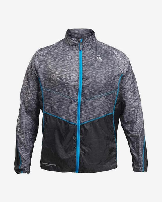 Chaqueta fina Ultimate Direction Ventro Windshell negro gris azul