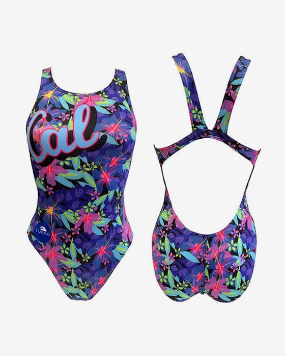 Maillot de bain de natation Turbo Cal lilas bleu rose femme