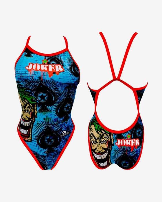Maillot de bain Turbo Joker Wall Revolution bretelles fines bleu femme