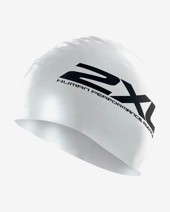 Gorro de natación 2XU Silicon Swim Cap blanco