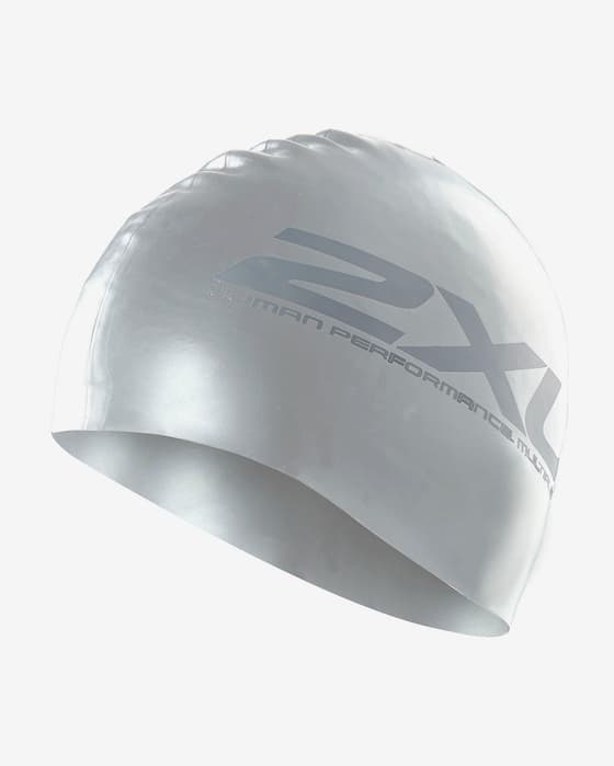 Gorro de natación 2XU Silicon Swim Cap plata