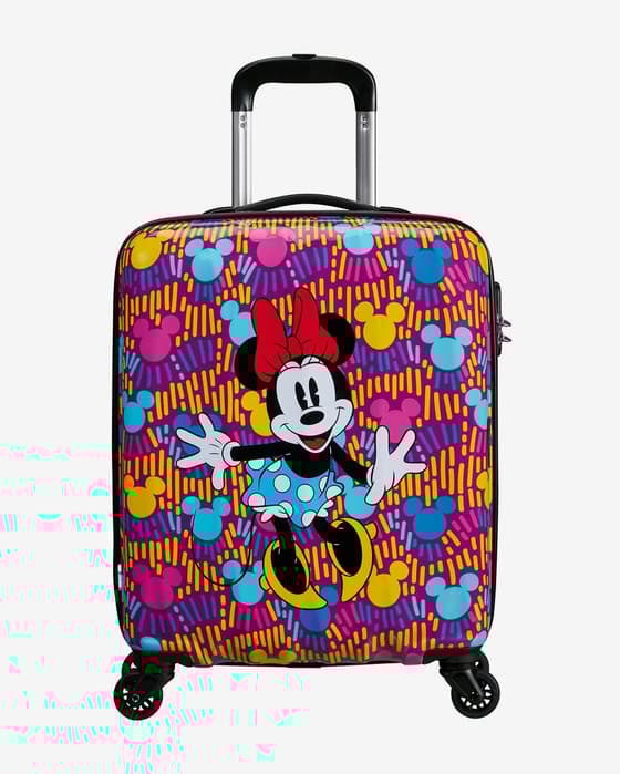 Maleta American Tourister Hypertwist Disney 36L azul amarillo rosa