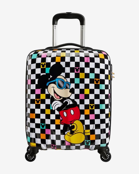 Maleta American Tourister Hypertwist Disney 36L negro blanco amarillo