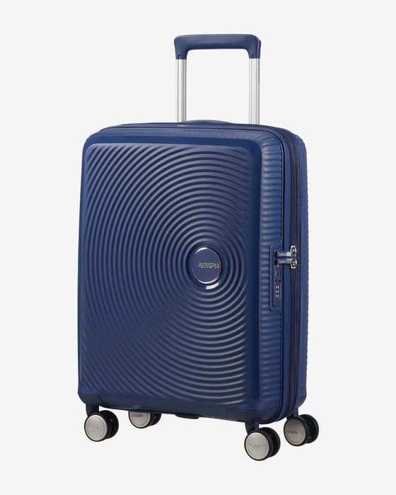 Maleta American Tourister Soundbox Spinner 35L azul marino
