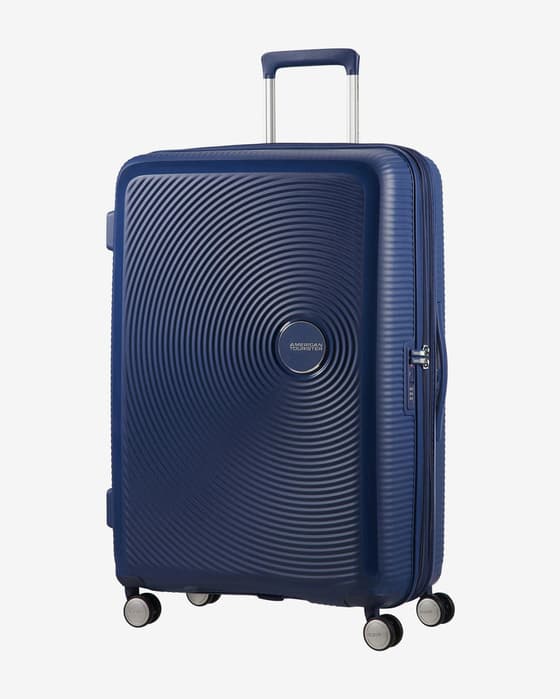 Maleta American Tourister Soundbox Spinner 97L azul marino