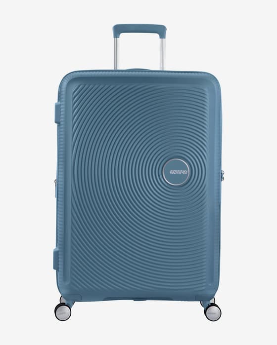 Maleta American Tourister Soundbox Spinner 97L azul oscuro