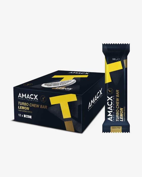 Gommosa Amacx Turbo Chew Bar 50g gusto limone (12 unità)