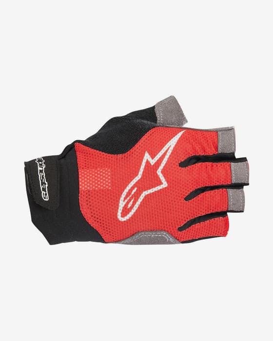 Luvas curtas Alpinestars Rolling vermelho branco