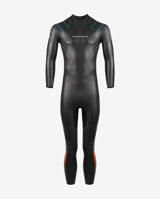Combinaison néoprène Aquaman Wild 3/2mm noir orange