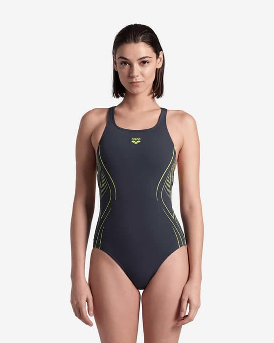 Maillot de bain Arena Reflecting One Piece bleu vert femme