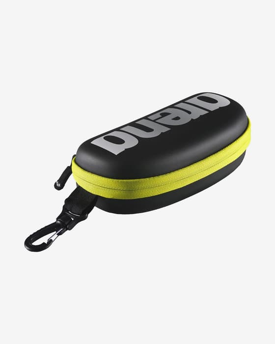 Estuche para gafas de natación Arena Goggle Case negro amarillo