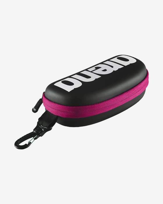 Estuche para gafas de natación Arena Goggle Case negro rosa