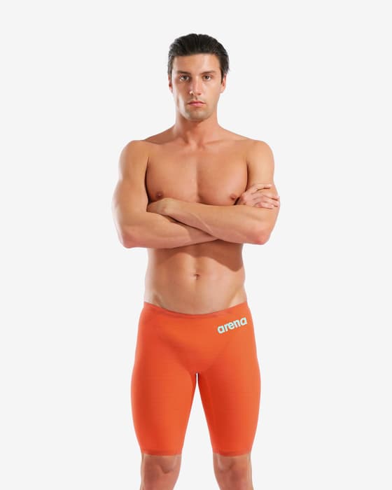 Maillot de bain Arena Powerskin Carbon Air 2 Sunset Coral Jammer orange bleu pastel
