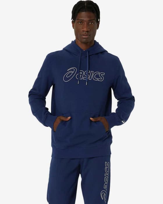 Sweatshirt à capuche ASICS Logo Sweat bleu marine intense