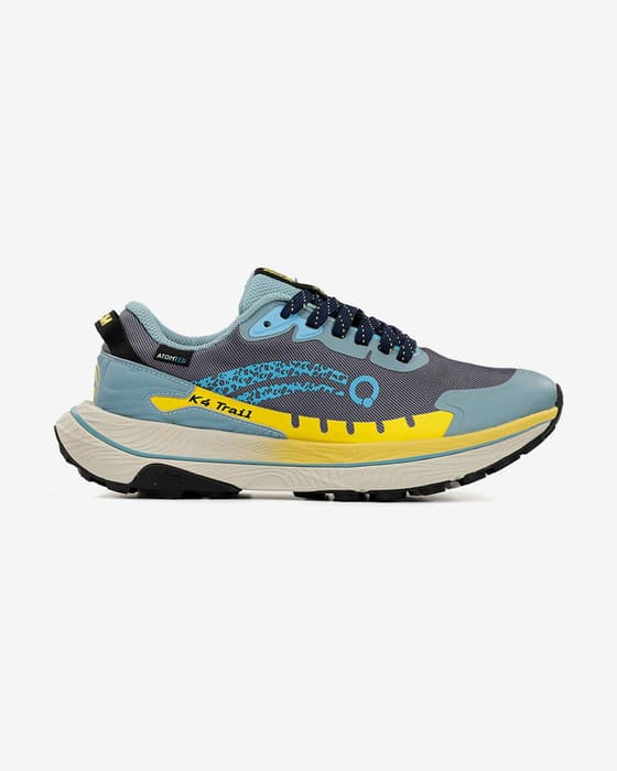 Zapatillas ATOM AT174 K4 Trail azul amarillo mujer