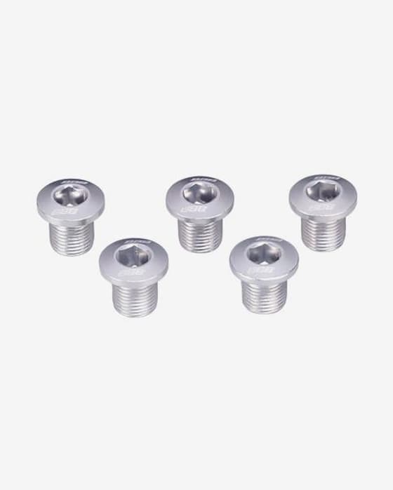Juego de 5 tornillos plato de aluminio BBB TripleStars plata BCR-52