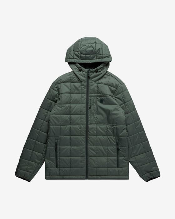 Chaqueta Billabong Journey Puffer verde oscuro