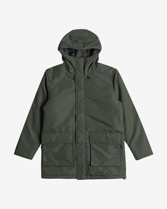Chaqueta con capucha Billabong Kenai verde oscuro