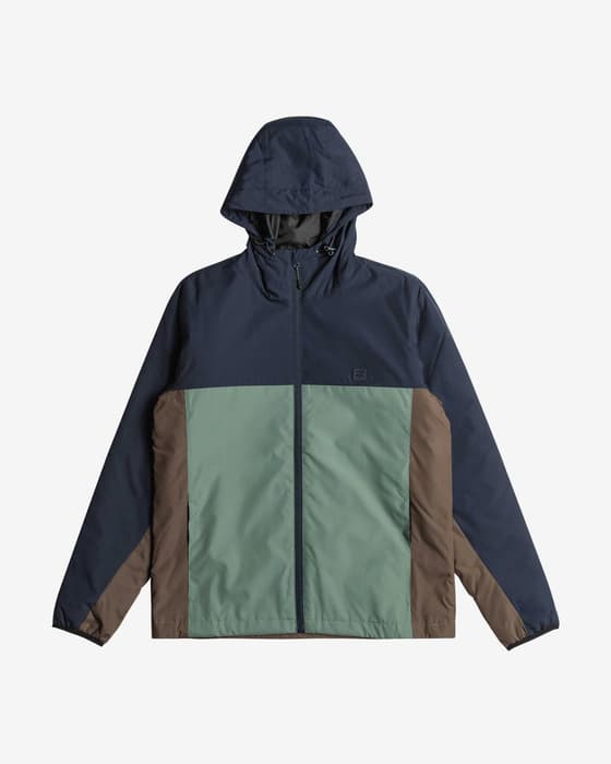 Chaqueta con capucha Billabong Transport azul marrón verde