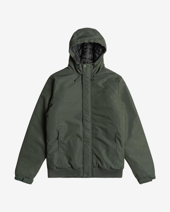 Chaqueta con capucha Billabong All Day verde oscuro
