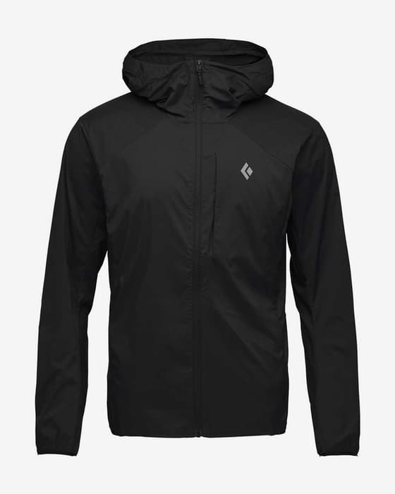 Giacca sottile con cappuccio Black Diamond Alpine Start nero