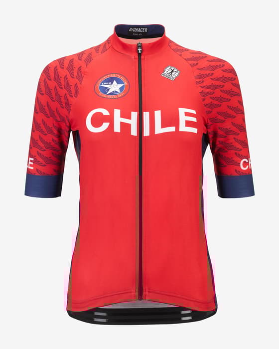 Maillot Bioracer Icon Selección Chile manga corta rojo