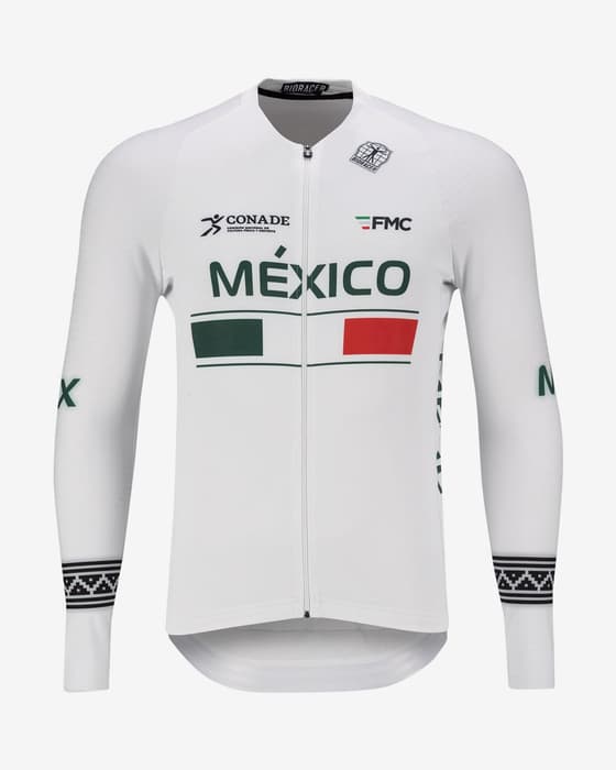 Maillot Bioracer Icon México Federation manga larga blanco