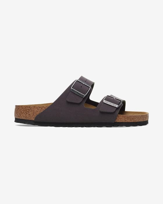 Sandali Birkenstock Arizona Birko-Flor Birkibuc Narrow marrone scuro