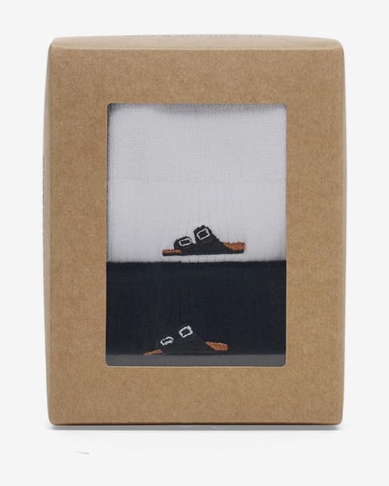 Calcetines Birkenstock Ribbed Set blanco puro azul marino (2 pares)