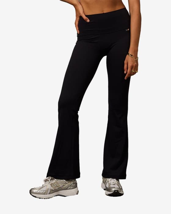 Pantalón largo Believe Athletics The Evase negro oscuro mujer