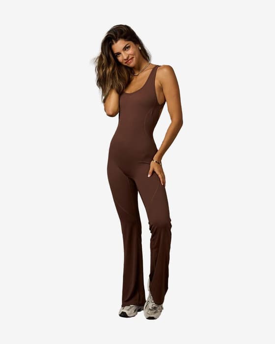 Mono Believe Athletics Unitard Evase marrón oscuro mujer