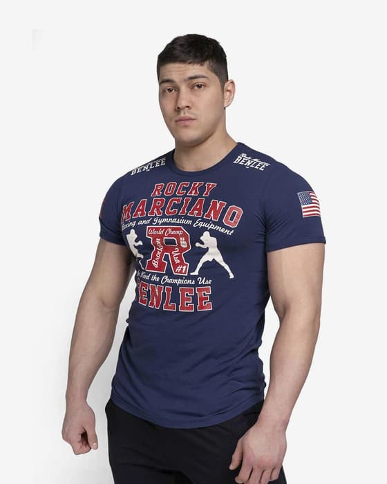 Short sleeve Benlee Gymnasium t-shirt blue red white