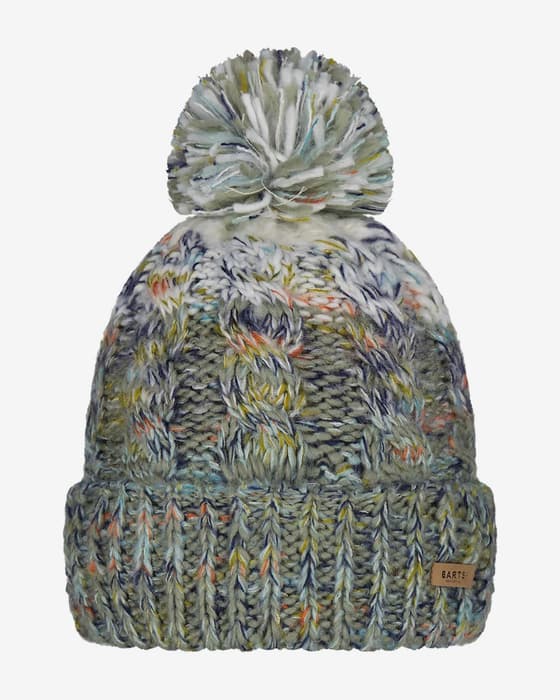 Gorro Barts Iska verde caqui blanco azul mujer