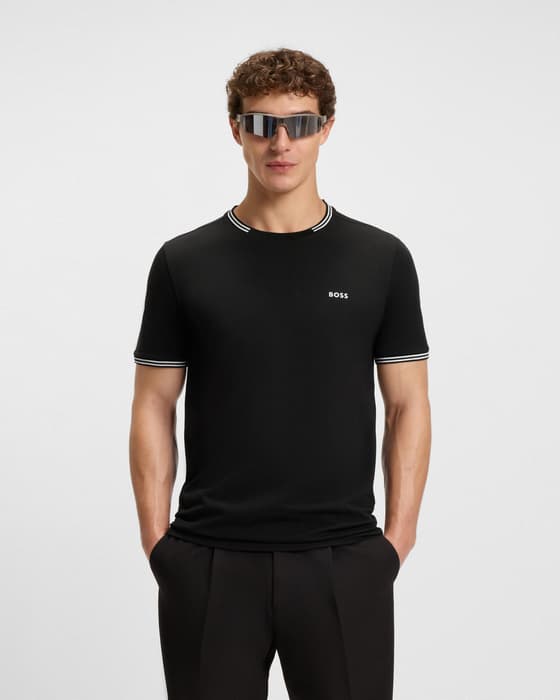 Camiseta BOSS Green Taul manga corta negro intenso