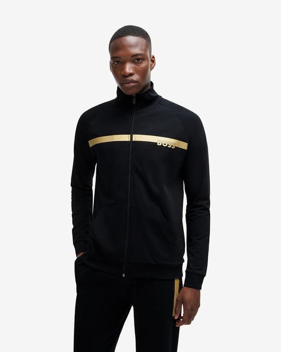 Chaqueta BOSS Authentic negro dorado
