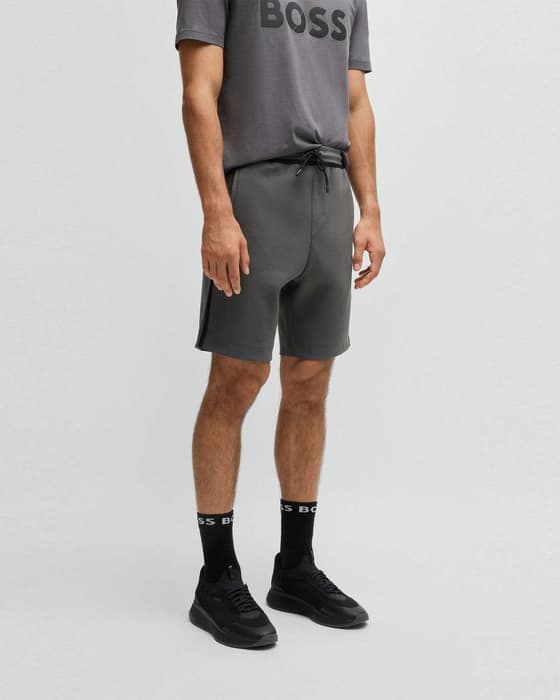Pantalón corto BOSS Green Headlo Tape gris oscuro