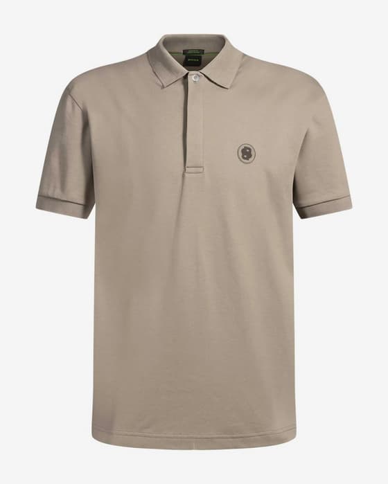 Polo BOSS Green Paddy TL manga corta beige