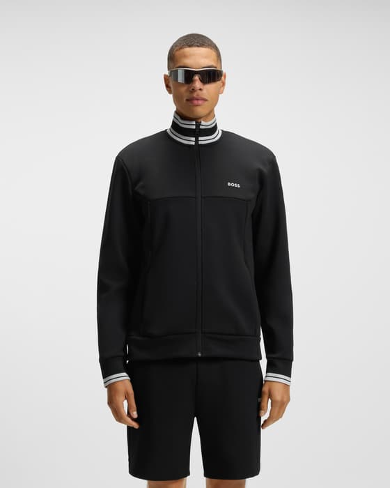 Sudadera BOSS Green FZ Zone negro puro