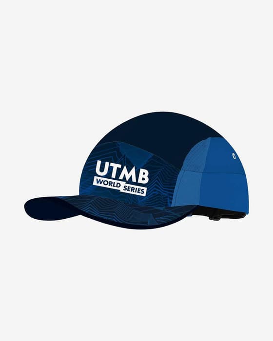 Gorra Buff 5 Panel Go UTMB 2024 azul oscuro