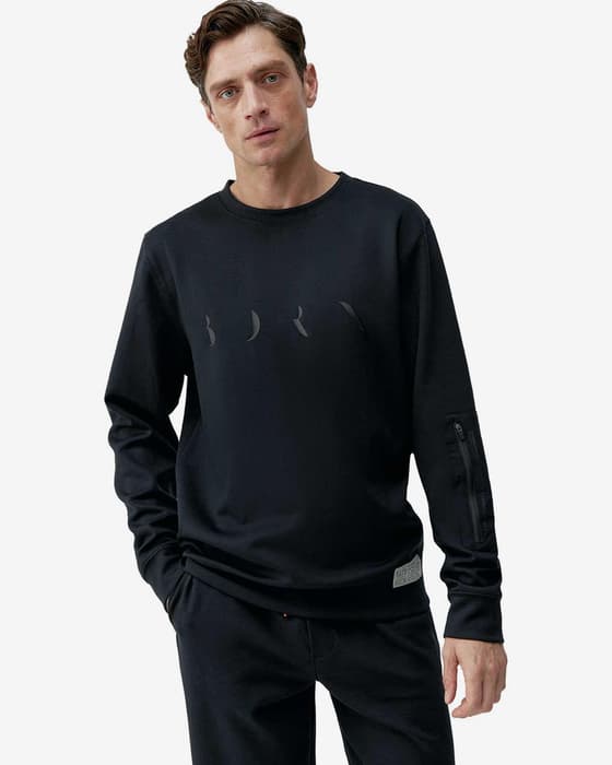Sudadera Born Living Yoga Ness negro absoluto
