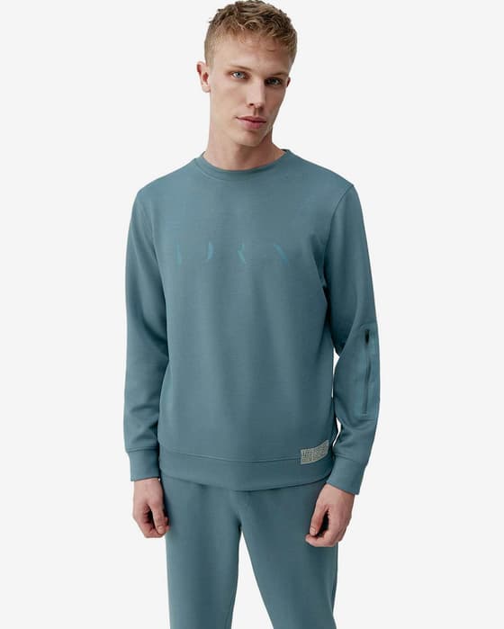 Sudadera Born Living Yoga Ness azul celeste