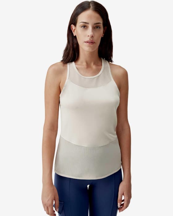 Camiseta Born Living Yoga Kiava tirantes blanco puro mujer