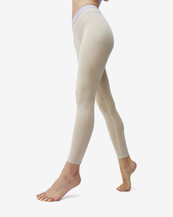 Born Living Yoga Navani Performance Damen Leggings beige/lila-blau