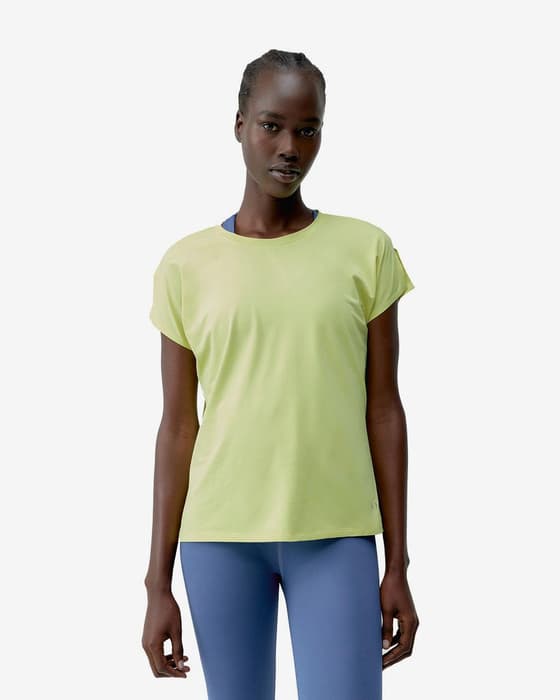 T-shirt Born Living Yoga Aina manica corta verde lime donna