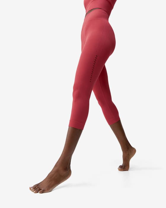Born Living Yoga Kalu Seamless Leggings Red Women