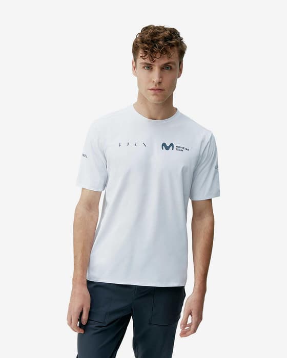 Camiseta Born Living Yoga Movistar Team manga corta blanco puro