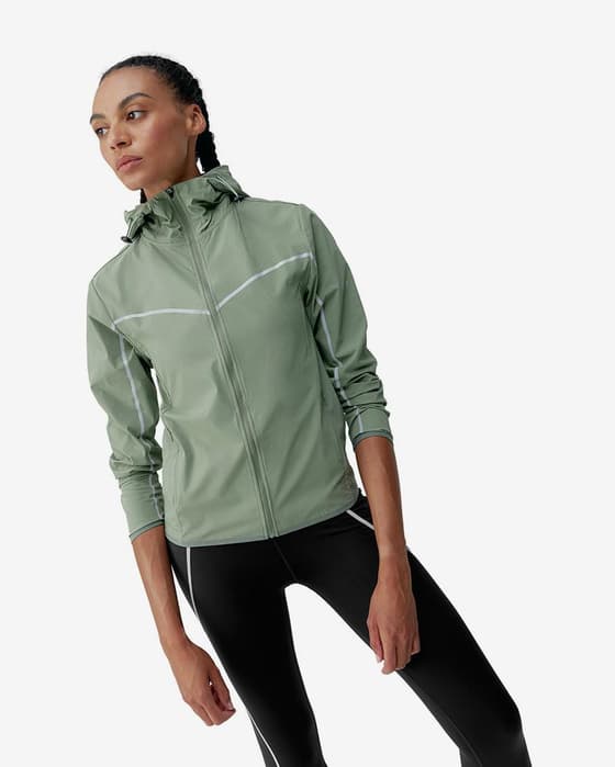 Chaqueta Born Living Yoga Ulani verde mujer