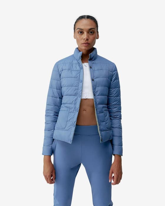 Chaqueta Born Living Yoga Lyra verde azul mujer